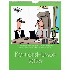 Burde 2026 Väggkalender, Kontorshumor