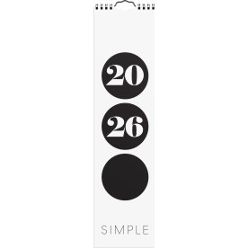 Burde 2026 Väggkalender, Simple