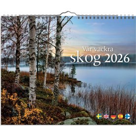 Burde 2026 Väggkalender, Vår vackra skog