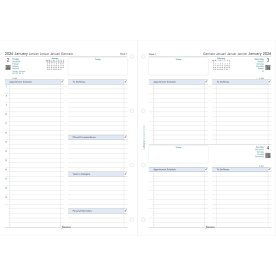 Filofax 2026 Refill | A4 | Dag | 5 språk