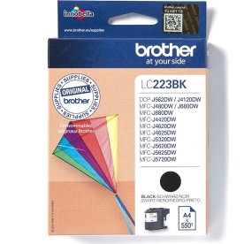 Bläckpatron Brother LC223BK Svart 550 sidor
