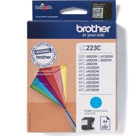 Brother LC223C bläckpatron, cyan, 550 s