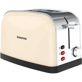 Taurus Brödrost Vintage 2 skivor, Cream