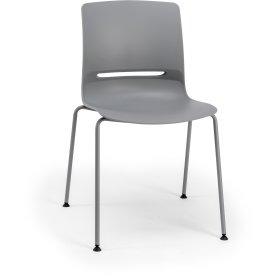 Denver kantinstol u. dyna, grå, 2 st,