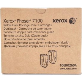 Lasertoner Xerox 106R02604 Gul 2x 4500 sidor