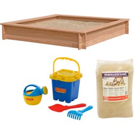 NORDIC PLAY Sandlådeset 150x150 cm, lärk