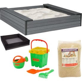 NORDIC PLAY Sandlådeset 120x120 cm, WPC