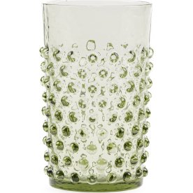Anna Von Lipa Hobnail Glas, 250ml, olivgrön