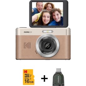 Kodak Digitalkamera Pixpro C1 CMOS 5x 16MP, brun