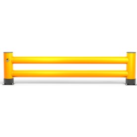 Rack-Mammut påkörningsskydd t/gavel, dubbel, 2,5 m