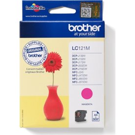 Brother LC121M bläckpatron, magenta, 300 sidor