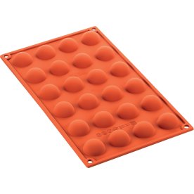 Silikomart Bakform halvrund 24 st, Ø3cm, 1cl