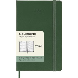 Moleskine 2026 Kalender | H | Vecka | Poc. | Grön