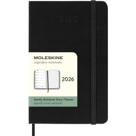 Moleskine 2026 Kalender | H | Vecka | Poc. | Svart