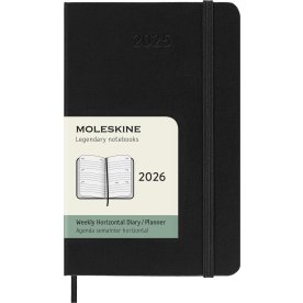 Moleskine 2026 Kalender | H | Vecka | Poc.| Svart