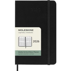 Moleskine 2026 Kalender | Vecka v. | Poc. | Svart