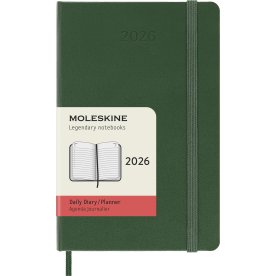 Moleskine 2026 Kalender | H | Dag | Poc. | Grön
