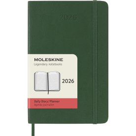 Moleskine 2026 Kalender | S | Dag | Poc. | Grön