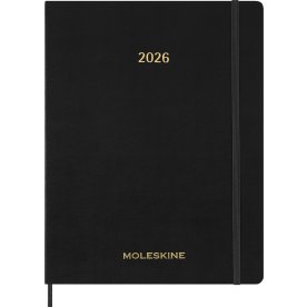 Moleskine 2026 Kalender | Ess. | Veckovy | Svart