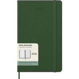 Moleskine 2026 Kalender | H | Vecka | L | Grön