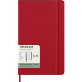 Moleskine 2026 Kalender | H | Vecka | L | Röd