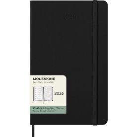 Moleskine 2026 Kalender | H | Vecka | L | Svart