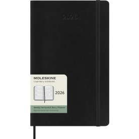 Moleskine 2026 Kalender | S | Vecka h. | L | Svart