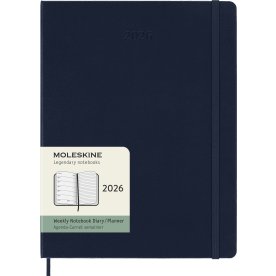 Moleskine 2026 Kalender | H | Vecka | XL | Blå