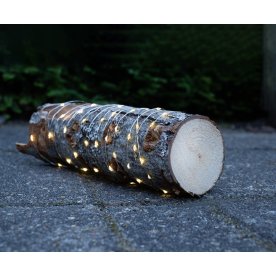 Ljusslinga m/100 LED, 4,9m, silverfärgad