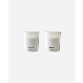 Meraki Doftljus, Fresh Linen, 2 st