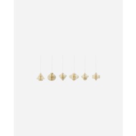House Doctor Pappersdekorationer, 6 designs Vit