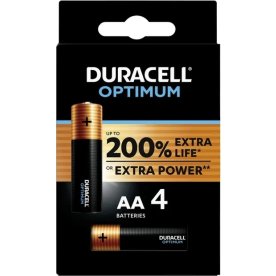 Duracell Optimum AA batteri, 4 st