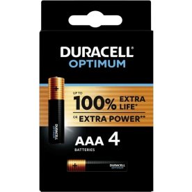 Duracell Optimum AAA batteri, 4 st