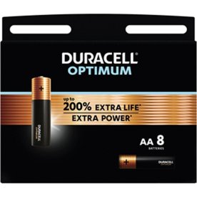 Duracell Optimum AA batteri, 8 st