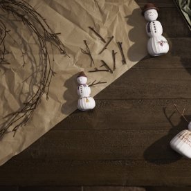 Kähler Hammershøi Christmas Snögubbe H9 cm
