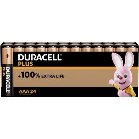Duracell Plus Power AAA-batteri, 24 st