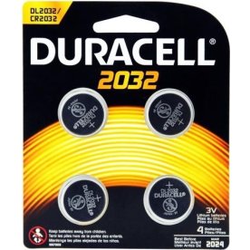 Duracell 2032 Litium-knappcellsbatterier, 4 st