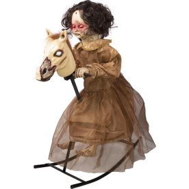 Flicka på gungahäst - 1 m