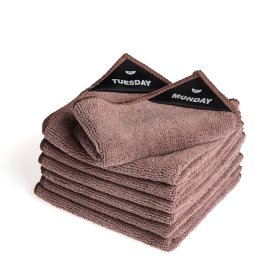 Mikrofibertrasor 7 veckodagar, 30x30cm, mauve