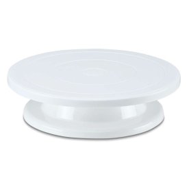 Städter Roterande tårtfat, vit, plast, Ø27,5cm