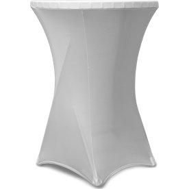 Parkduk t/runt ståbord Ø80-110 cm, vit