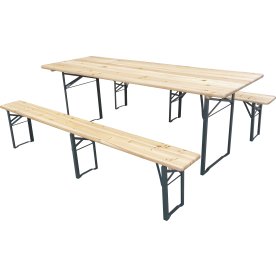 Festival bord-bänkset LUX hopfällbar, 220x60cm FSC