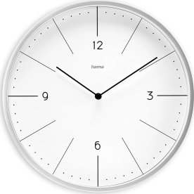 Hama Väggklocka "Sardinia" Diameter 30 cm, Grå