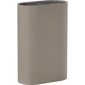 Zone Singles Knivblock, 17 x 9 x 24 cm, taupe