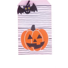 Halloween Godispåsar m/Fladdermus och Pumpa, 10 st