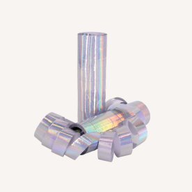 Serpentin, silver, 2 rullar