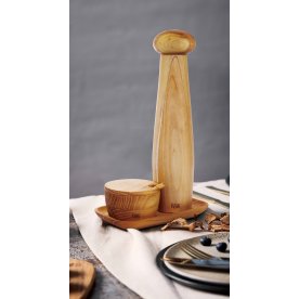 Aida RAW Pepparkvarn m.Bricka & Saltkar, 28cm Teak