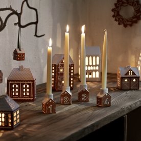 Kähler Gingerbread Adventsstakar H7,5 cm