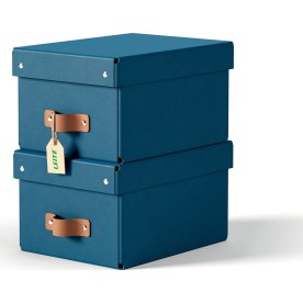 Leitz Puro Box med lock | S | Blå | 2 st.
