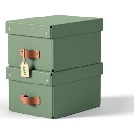 Leitz Puro Box m. lock | S | Grön | 2 st.